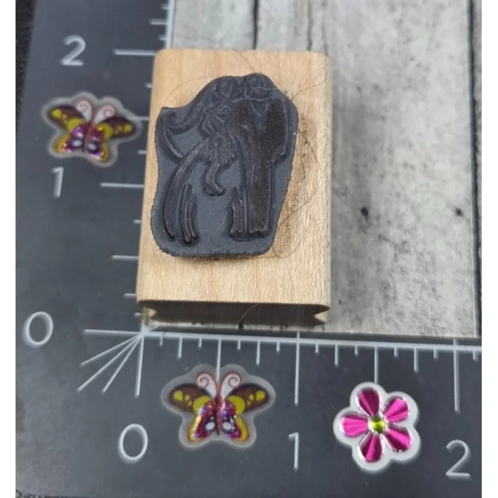 Stampendous Bride Groom Wedding J118 2000 Rubber Stamp Wood #L65